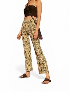 Free People XS Animal Stripe Flared Pants